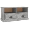 FAMIROSA Meuble TV Gris béton 93x35,5x45 cm Bois dingénierie 21.2KG 