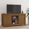 Générique Meuble TV Marron Miel 103x36,5x52 cm Bois de pin Massif,13.7 KG,814587, Meubles, Meubles TV