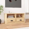 FAMIROSA Meuble TV chêne Sonoma 93x35,5x45 cm Bois dingénierie 21.9KG 