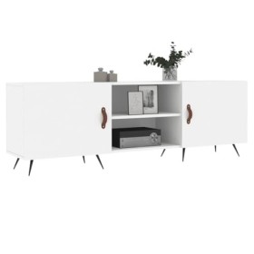 Générique Meuble TV Blanc 150x30x50 cm Bois dingénierie,25 KG,829068, Meubles, Meubles TV