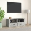 FAMIROSA Meuble TV Gris béton 100x35x40 cm Bois dingénierie 24.1KG 