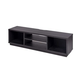 Iris Ohyama, Meuble TV, Support télévision pour ecran jusquà 65 pouces, 4 Etagères, Sortie-câbles, Pieds ajustables, Chambre