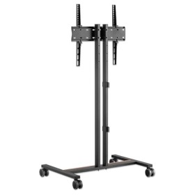 Manhattan Support TV Compact sur roulettes pour écrans de 34" à 55" et jusquà 35 kg - Inclinable à 10° - Design Peu encombra