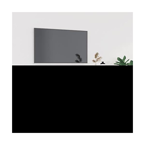 Higsose Meuble TV Salon Gris Béton 102x35x45 cm Bois dingénierie Design Tendance Armoire Multimédia Grand Espace de Rangemen