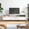 VEEKI Meuble TV, Meuble TV Suspendu, Meuble TV Industriel, Meuble TV Bois, Meuble Chambre, Convient pour Salon ou Chambre, Bl