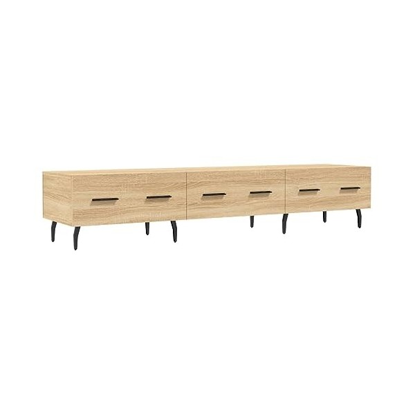 Camerina Meuble TV chêne Sonoma 150x36x30 cm Bois dingénierie,Meuble TV,Table Basse Couleurs,Table Basse Salon Meuble TV