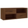FAMIROSA Meuble TV Chêne Marron 100x35x40 cm Bois dingénierie 24.7KG 