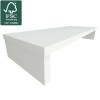 Henor Support élévateur TV en Bois FSC 90 x 35 x 15 cm Blanc Supporte 60 kg.