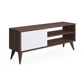 Marque Amazon - Movian Vera Meuble TV bas avec rangement, Large, 110 x 30 x 45&nbsp;cm, Noyer