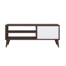 Marque Amazon - Movian Vera Meuble TV bas avec rangement, Large, 110 x 30 x 45&nbsp;cm, Noyer