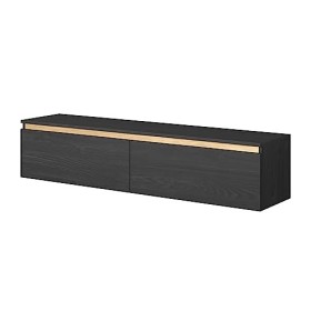 Selsey SENEY 1, Melamine, frêne Noir, doré, 140 cm