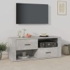 Keyur Meuble TV, Banc TV Buffet Bas Support de Télévision Meuble Télé Meuble TV Gris béton 100x35x40 cm Bois dingénierie