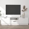 VEEKI Meuble TV, Meuble TV Suspendu, Meuble TV Industriel, Meuble TV Bois, Meuble Chambre, Convient pour Salon ou Chambre, Bl