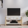 VEEKI Meuble TV, Meuble TV Suspendu, Meuble TV Industriel, Meuble TV Bois, Meuble Chambre, Convient pour Salon ou Chambre, Bl