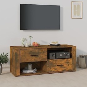 VEEKI Meuble TV, Meuble TV Suspendu, Meuble TV Industriel, Meuble TV Bois, Meuble Chambre, Convient pour Salon ou Chambre, Ch