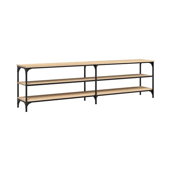 VEEKI Meuble TV, Meuble TV Suspendu, Meuble TV Industriel, Meuble TV Bois, Meuble Chambre, Convient pour Salon ou Chambre, ch