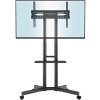 BONTEC Support TV sur Pied Meuble Universel Mobile pour Télévision Plasma/LCD/LED/OLED de 32-85 Pouces, roulettes, Charge Max
