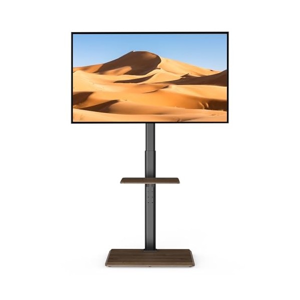 FORGING Mount Support TV sur Pied pour TV de 32-70 Pouces Plasma/LED/LCD/OLED Incurvés & Plats, Support TV Réglable en Hauteu