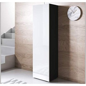 MB Muebles Bonitos | Armoire Vitrine Meuble de Rangement Luke V4 | Largeur 40 x Hauteur 167 x Profundeur 29 cm | Meuble en Mé