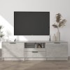 BaraSh Meuble TV Gris béton 140x35x40 cm Bois dingénierie,Meuble TV,Meuble TV Moderne,Meuble De Salon