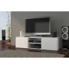 GOREME | Meuble Bas TV Contemporain Salon/séjour 120x40x36 | 2 niches 2 Portes | Rangement Moderne matériel Audio/Video/Gamin