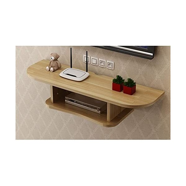 URBERY Étagère TV Murale Support TV Étagère Flottante Set Top Box Rack Routeur Lecteur DVD Console TV Cadre de boîte de Range