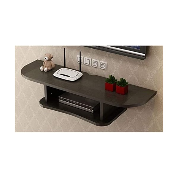 URBERY Étagère TV Murale Support TV Étagère Flottante Set Top Box Rack Routeur Lecteur DVD Console TV Cadre de boîte de Range