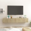 VEEKI Meuble TV, Meuble TV Suspendu, Meuble, Meuble TV avec Rangement，Meuble Industriel, Convient pour Salon ou Chambre, Meub