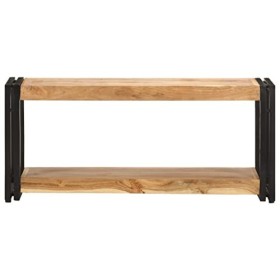 INLIFE Meuble TV, Meuble TV 90x30x40 cm Bois dacacia Solide 13.2kg 