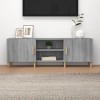 Meuble TV Sonoma Gris 150x30x50 cm Bois dingénierie - Banc TV, Meuble TV Suspendu, Convient pour Salon ou Chambre