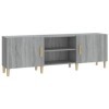 Meuble TV Sonoma Gris 150x30x50 cm Bois dingénierie - Banc TV, Meuble TV Suspendu, Convient pour Salon ou Chambre