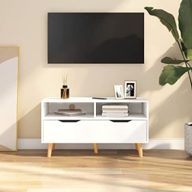 Meuble TV,Meuble TV Bas Table TV Support de Télévision en Bois pour Salon Chambre Salle à Manger,Support pour Téléviseur Jusq