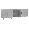 vidaXL Meuble TV Gris béton 150x30x50 cm Bois dingénierie