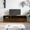 VEEKI Meuble TV, Meuble TV Suspendu, Meuble TV Industriel, Meuble TV Bois, Meuble Chambre, Convient pour Salon ou Chambre, ch