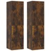 Meubles TV muraux 2 pcs Chêne fumé 30,5x30x110 cm - Meuble TV sur Salle de Séjour, Salon et Chambre à Coucher
