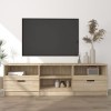 FAMIROSA Meuble TV Chêne Sonoma 150x33,5x45 cm Bois dingénierie 28.8KG 