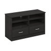 Furinno Jensen Meuble TV avec tiroir, Espresso, 41 D x 100 W x 61,42 H cm