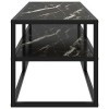 Générique Meuble TV Noir avec Verre marbre Noir 120x40x40 cm,14.98 KG,322862, Meubles, Meubles TV