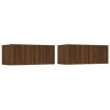 FAMIROSA Meubles TV 2 pcs Chêne Marron 80x30x30 cm Bois dingénierie 23.3KG 