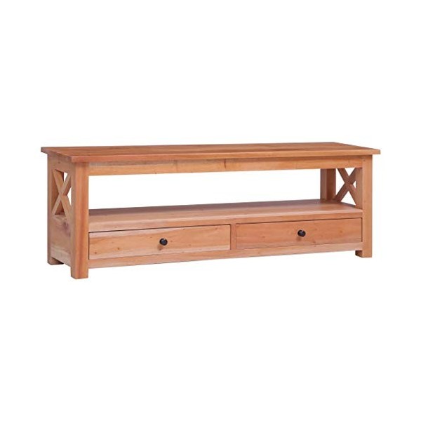 Générique Meuble TV 115x30x40 cm Bois dacajou Massif,18.3 KG,337081, Meubles, Meubles TV