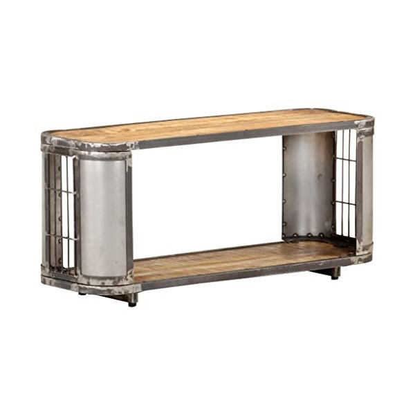Générique Meuble TV 90x30x40 cm Bois de manguier Massif,13.45 KG,321959, Meubles, Meubles TV