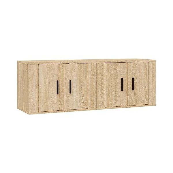 VEEKI Meuble TV, Meuble TV Suspendu, Meuble, Meuble TV avec Rangement，Meuble Industriel, Convient pour Salon ou Chambre, Meub