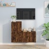 VEEKI Meuble TV, Meuble TV Suspendu, Meuble TV Industriel, Meuble TV Bois, Meuble Chambre, Convient pour Salon ou Chambre, En