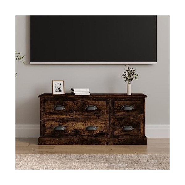 VEEKI Meuble TV, Meuble TV Suspendu, Meuble TV Industriel, Meuble TV Bois, Meuble Chambre, Convient pour Salon ou Chambre, ch