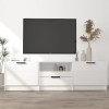 VEEKI Meuble TV, Meuble TV Suspendu, Meuble TV Industriel, Meuble TV Bois, Meuble Chambre, Convient pour Salon ou Chambre, Bl