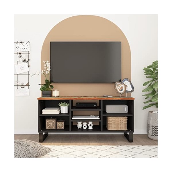 Générique Meuble TV 100x33x46 cm Bois de récupération et dingénierie,20.71 KG,351968, Meubles, Meubles TV