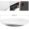 PrimeMatik - Base pivotante à Propulsion électrique de 60cm. Plate-Forme rotative motorisée Blanc
