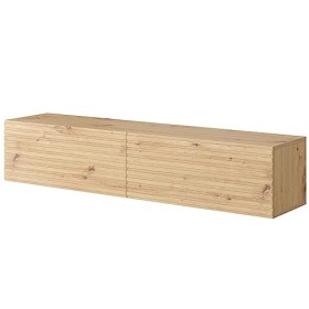 Selsey PAVAS - Meuble TV 140 cm chêne Artisan à lamelles