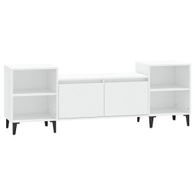 VEEKI Meuble TV, Meuble TV Suspendu, Meuble TV Industriel, Meuble TV Bois, Meuble Chambre, Convient pour Salon ou Chambre, Bl