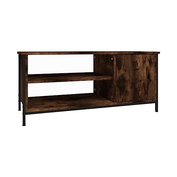 vidaXL Meuble TV, Armoire de Télévision avec 3 Compartiments, Meuble Télé avec Rangement Salon Salle de Séjour, Industriel, C
